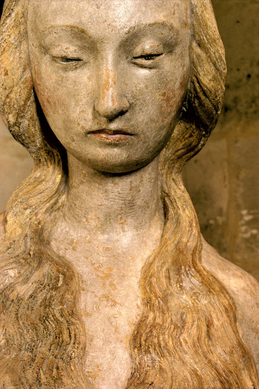 Maria Magdalena, koniec XV wieku (kamień polichromowany) (patrz także 248111, 252685 i 252686) autorstwa French School