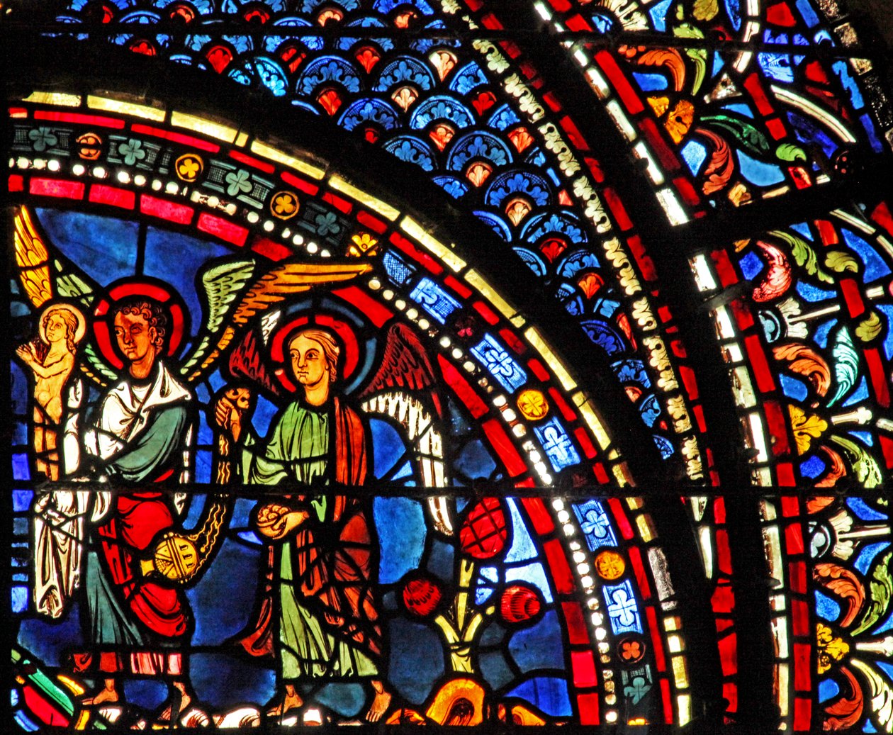 Okno Marii Magdaleny: Dusza Marii Magdaleny jest błogosławiona (w46) autorstwa French School