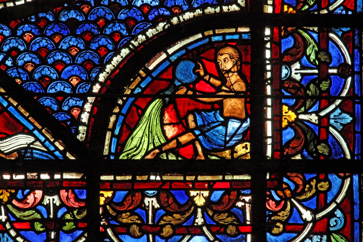 Okno Marii Magdaleny: darczyńcy - nosiciele wody (w46) autorstwa French School