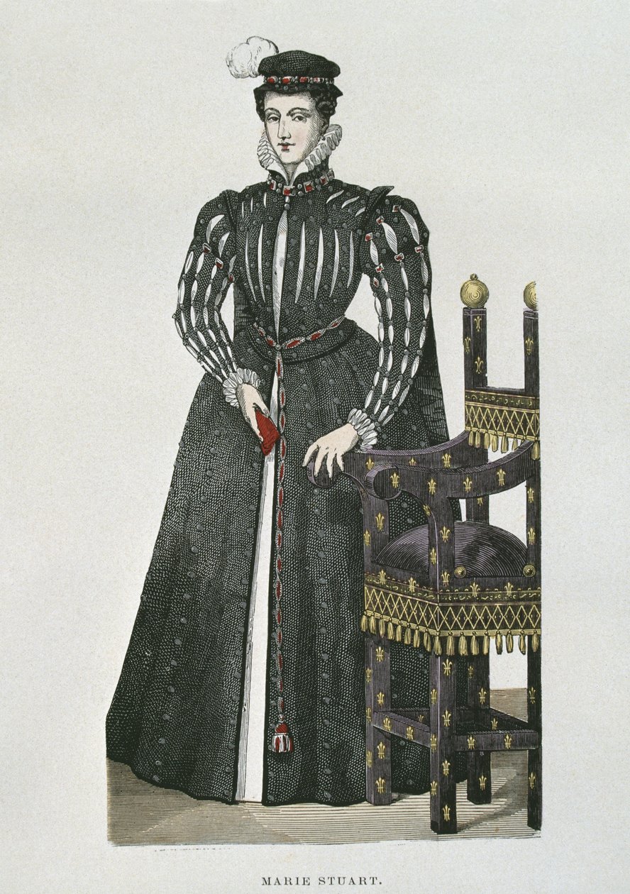 Maria Królowa Szkotów (1542-87), kopia miniatury z Recueil de Gaignieres autorstwa French School