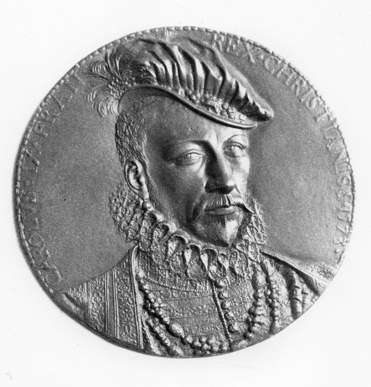 Medalion Karola IX Króla Francji (brąz) autorstwa French School