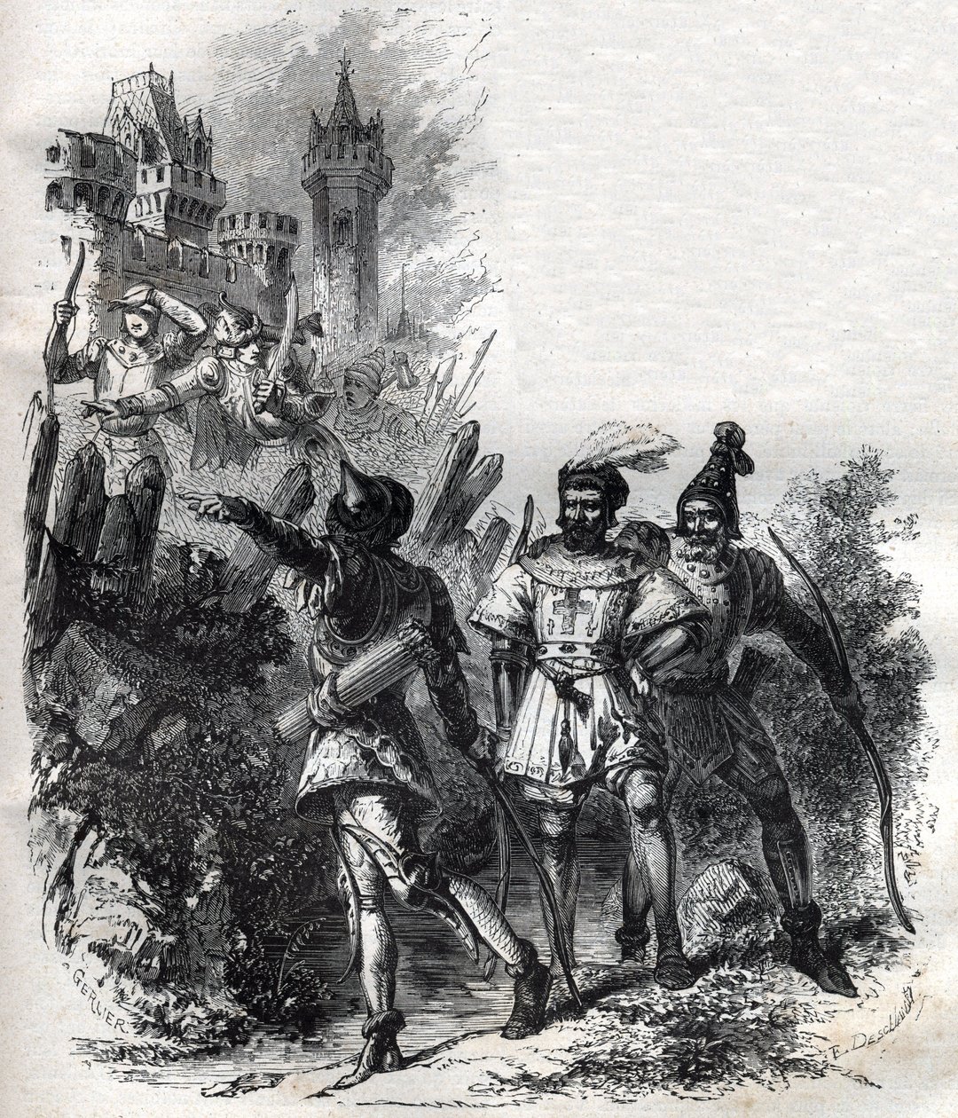 Najemnicy i bandyci papieża Klemensa VI (Peter Roger autorstwa French School