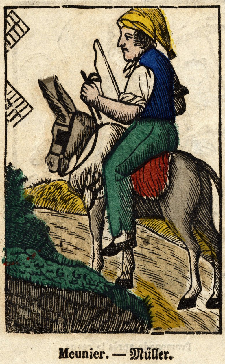 Meuniera; Cykle branżowe, wizerunek Epinal z XIX wieku. autorstwa French School