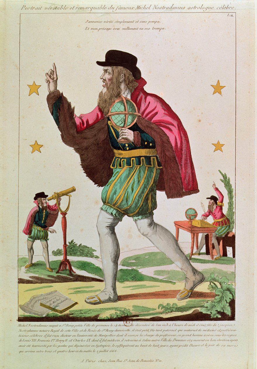 Michel Nostradamus (1503-66) autorstwa French School