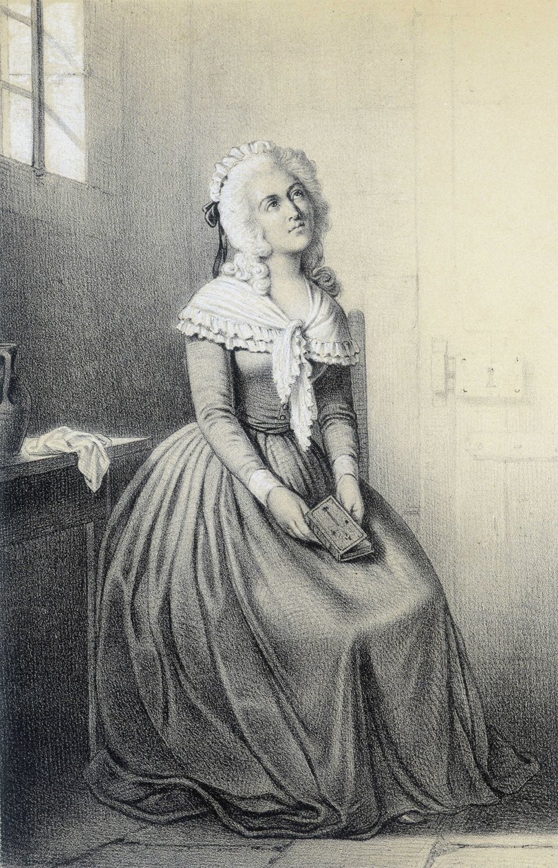 Mme Elisabeth w „Historicznej Galerii Rewolucji Francuskiej” Alberta Maurin autorstwa French School
