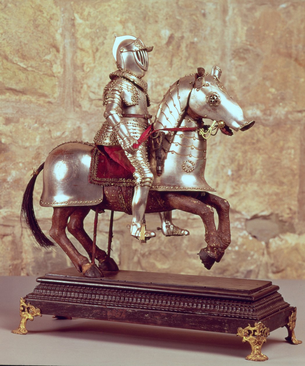 Model barbarzyńca i jeźdźca, ok. 1640 autorstwa French School