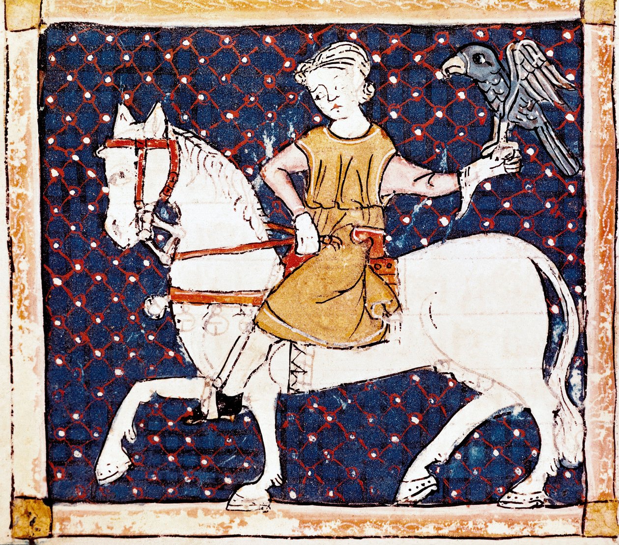 Miesiąc kwiecień: Falconer autorstwa French School