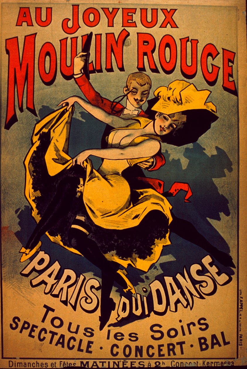 Moulin Rouge, 1890-99 autorstwa French School
