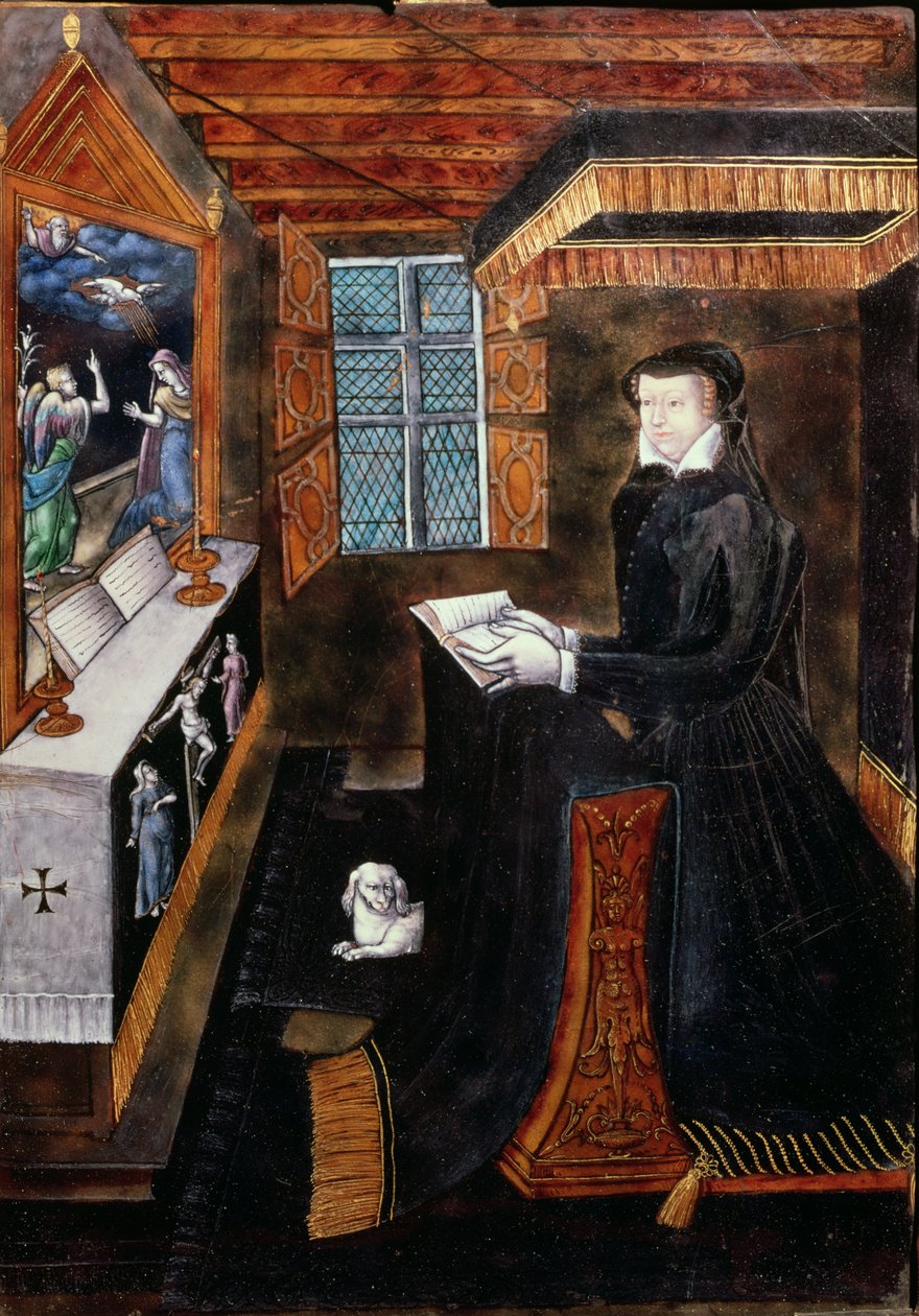 Szafa żałobna ze scenami z życia Chrystusa i atrybutami Henryka II (1519-59) i Katarzyny Medycejskiej (1519-89) (emalia i drewno) (detal z 154768) autorstwa French School