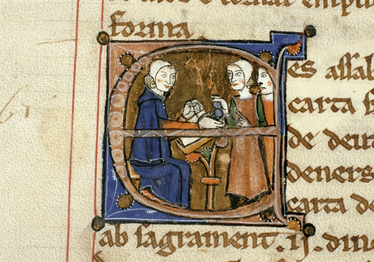 Ms.41 f.82v Płacenie podatków, z Livre Juratiore dAgen autorstwa French School
