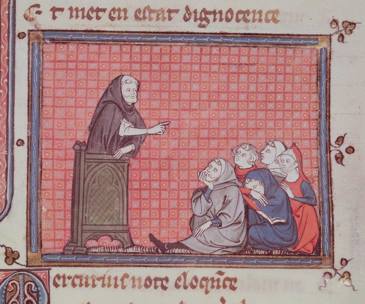 Ms 1044 fol.67 Kazanie z Ovide Moralise napisane przez Chretiena Legouaisa autorstwa French School
