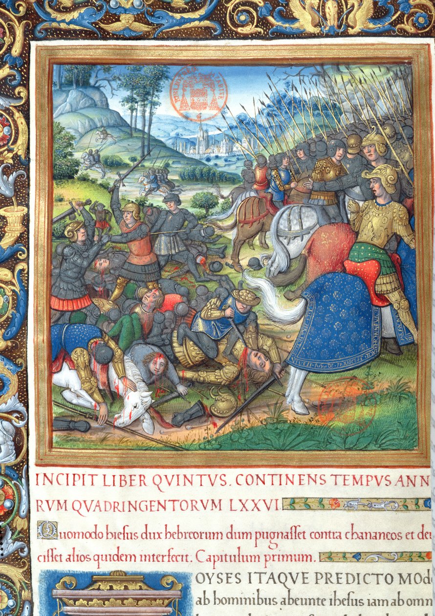 pani 1581 f. 154 Ilustracja z Księgi VIII (Od śmierci Dawida do śmierci Achaba), rozdział 1 Starożytności Żydów (Antiquitates Judaicae) Flawiusza Flawiusza – Jak Salomon, kiedy on autorstwa French School