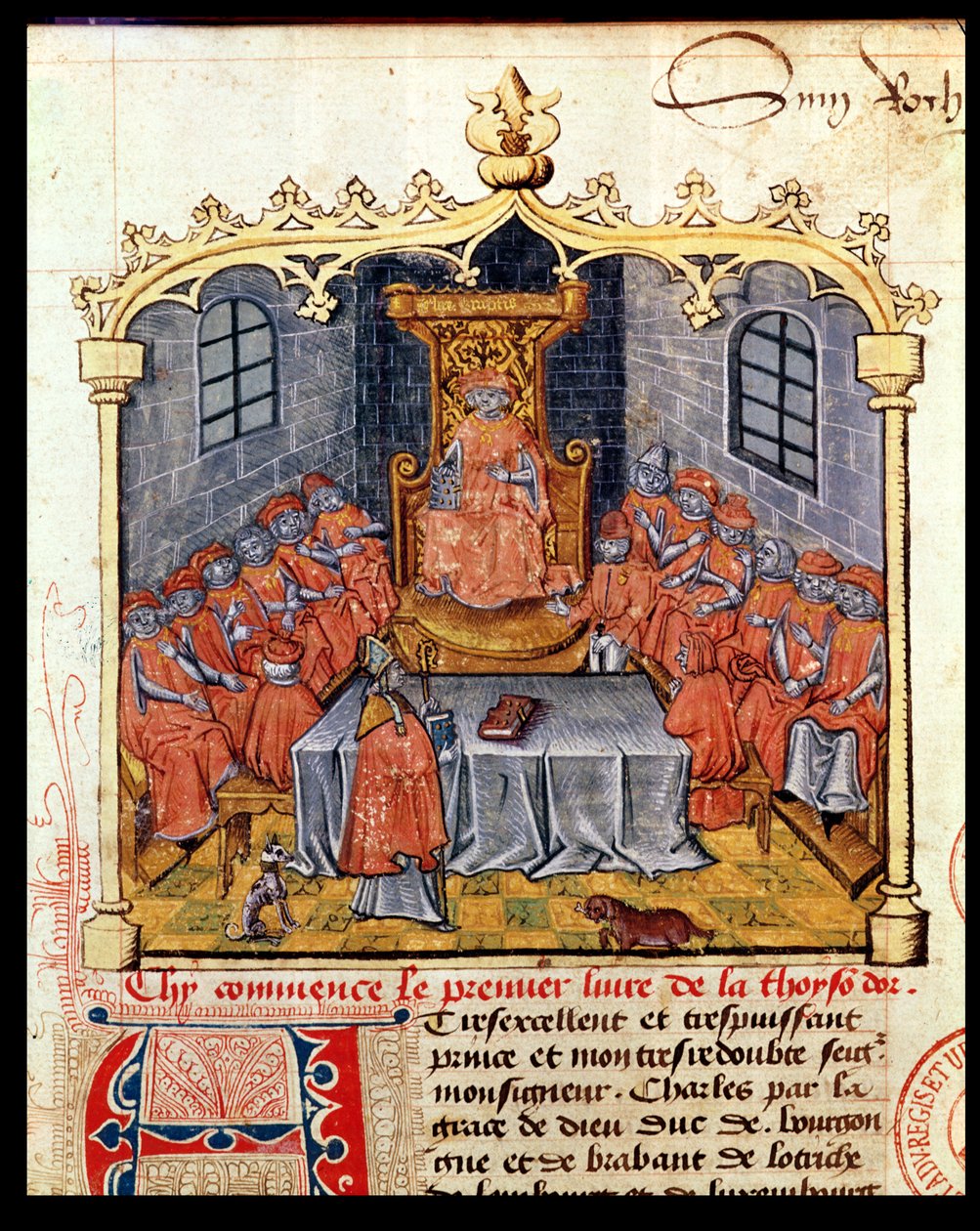 Ms 363 Karol Śmiały (1433-77) Książę Burgundii i Rycerze Zakonu Złotego Runa, z Historii Złotego Runa Guillaume