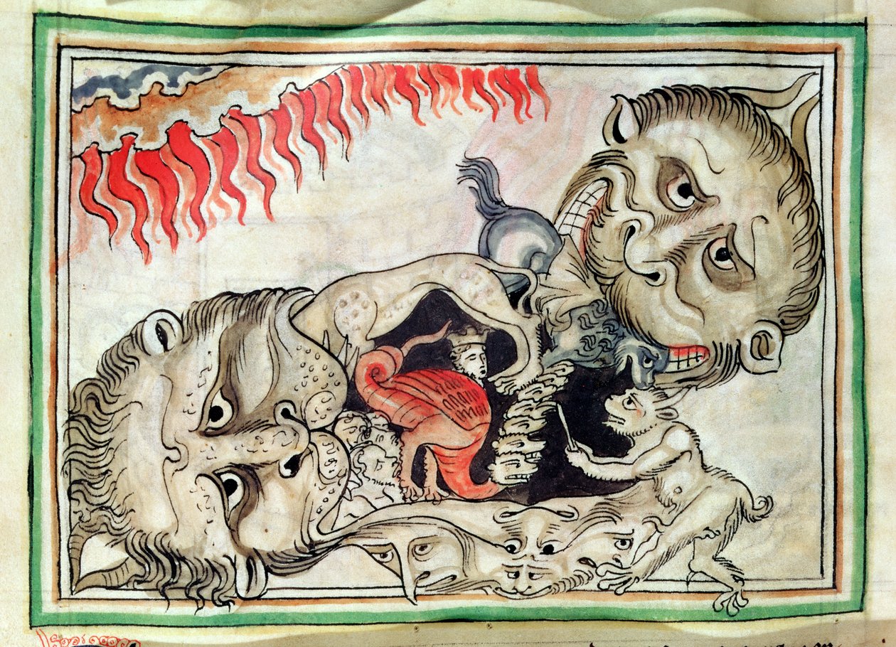 Pani 422 f.95v piekło autorstwa French School