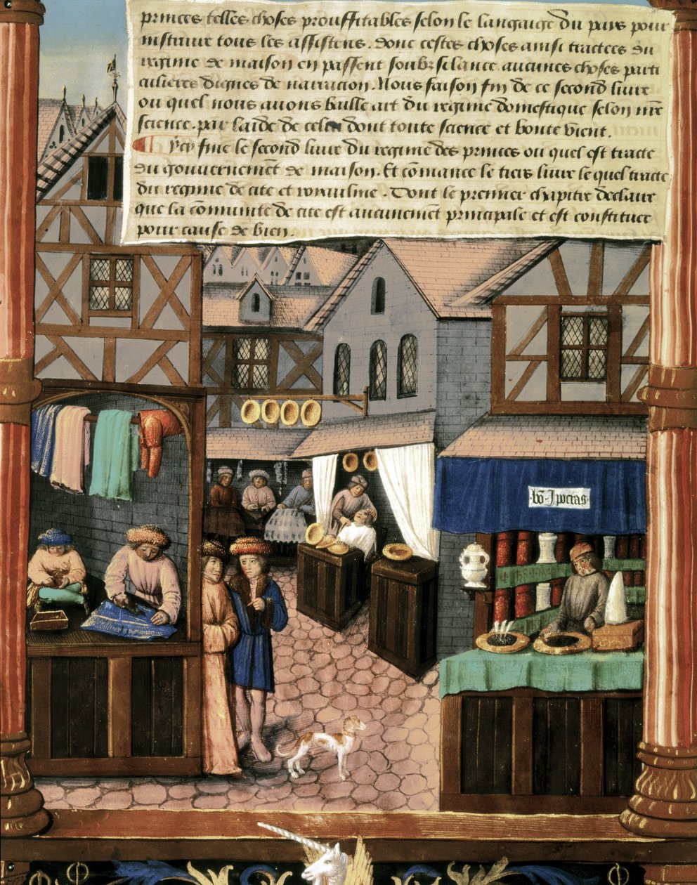 Ms 5062 fol.149v, strona z "Księgi rządów książąt" autorstwa French School