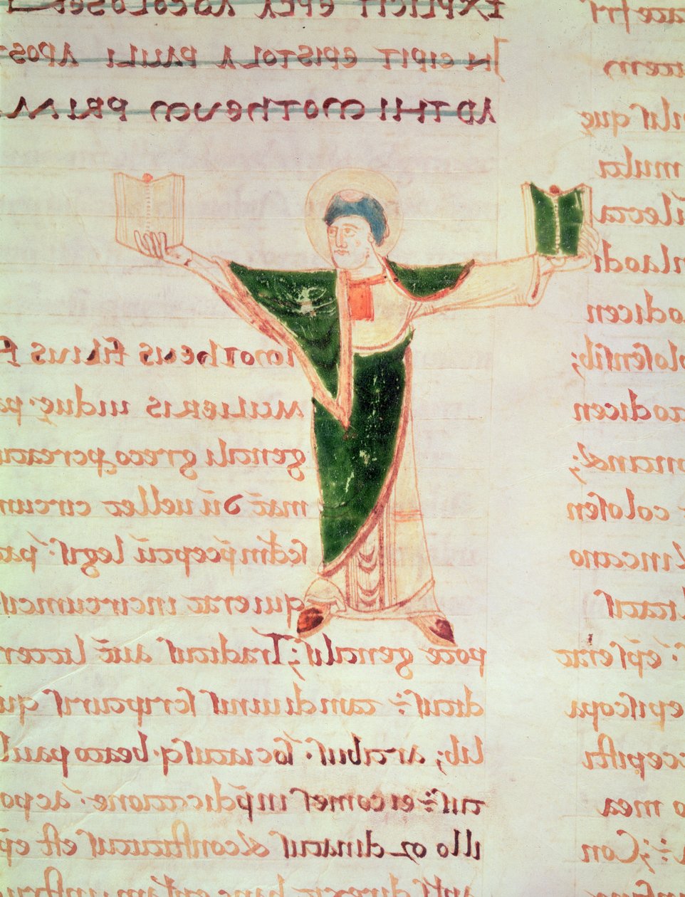 Ms 67 fol.188 Historyczny list T z Komentarza do Listów św. Pawła autorstwa French School
