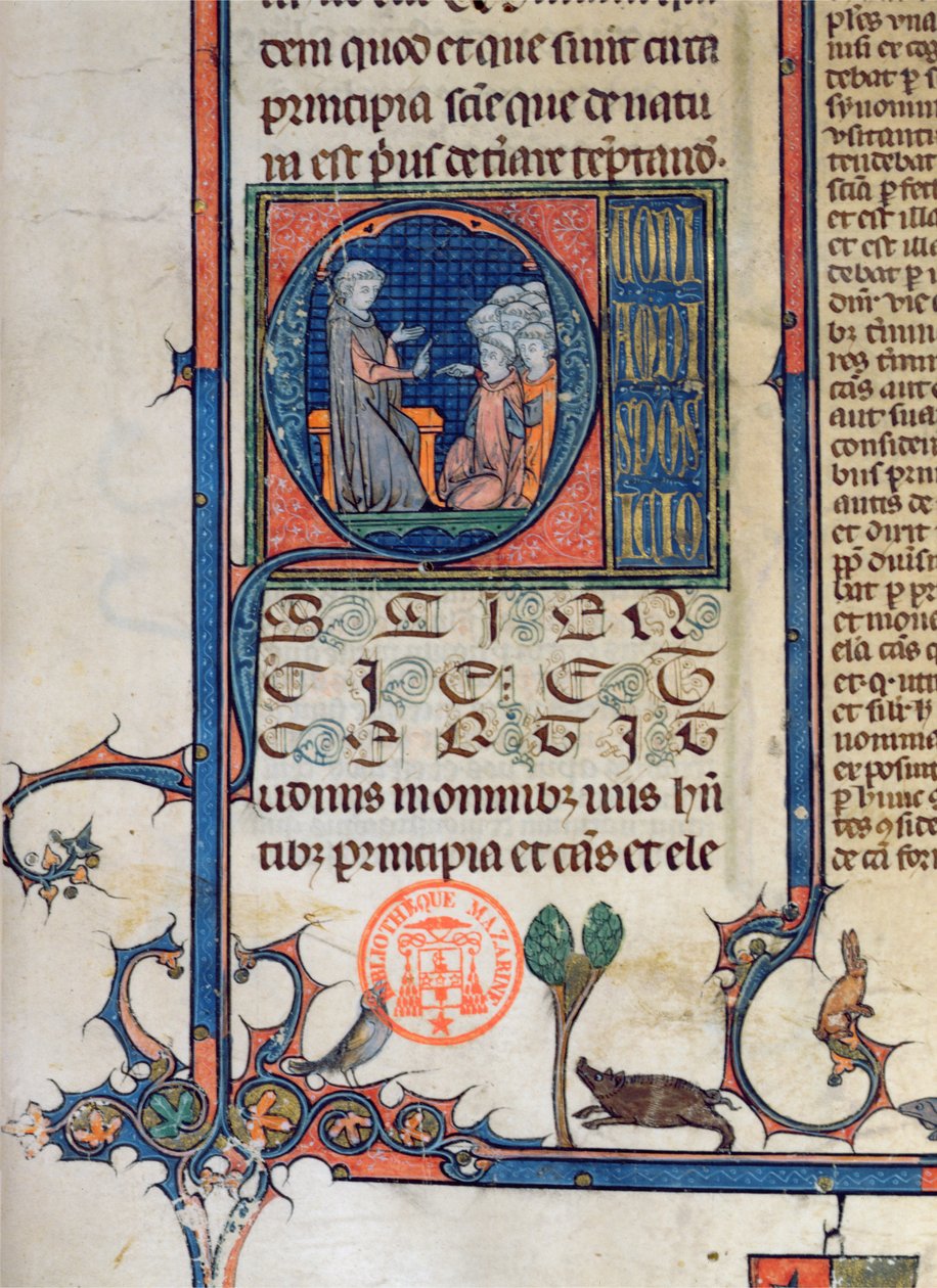 Ms 870 fo.5 Scena szkolna, 1494 autorstwa French School