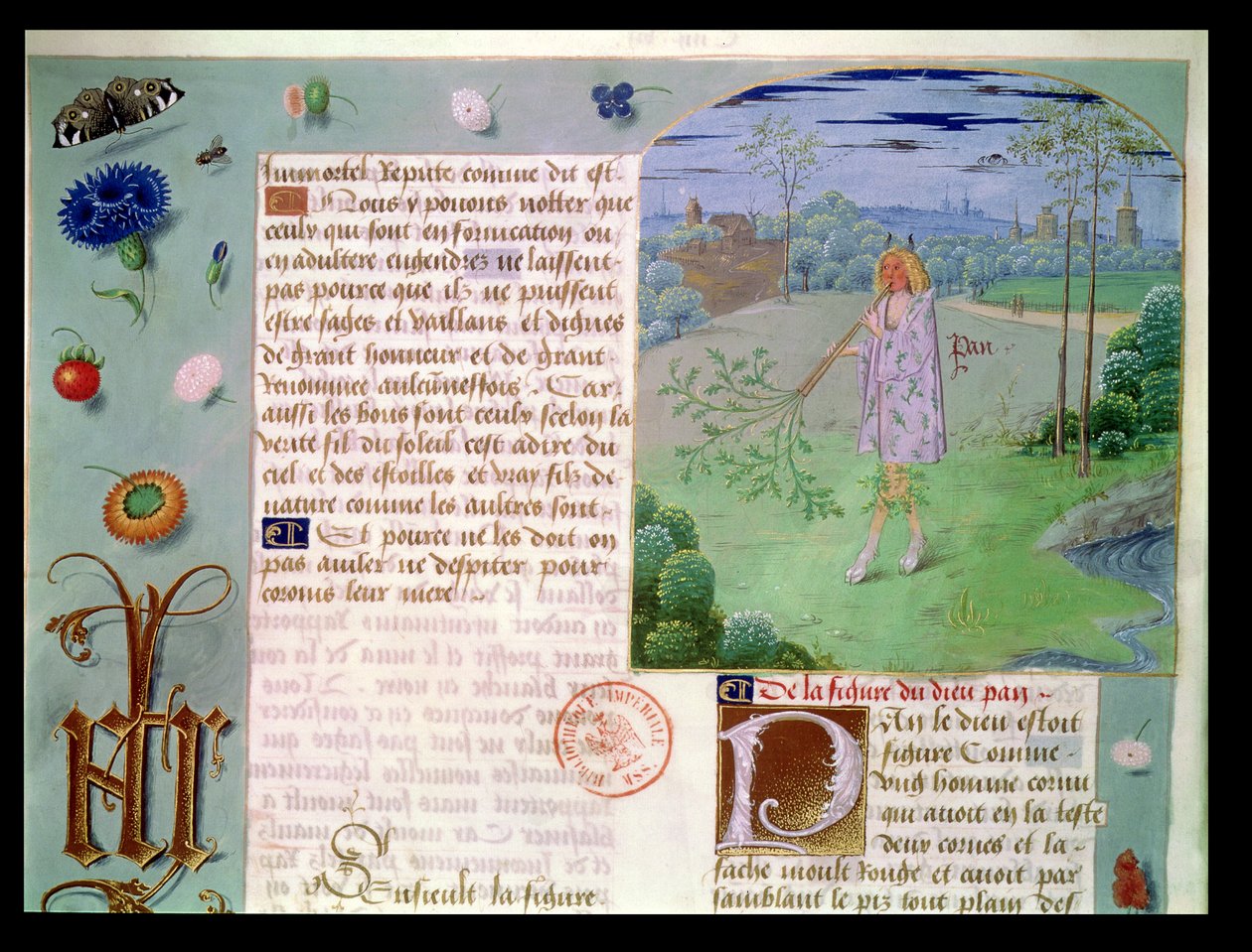 Pani Fr 9197 fol.187 Pan, z Livre des Echecs Damour autorstwa French School