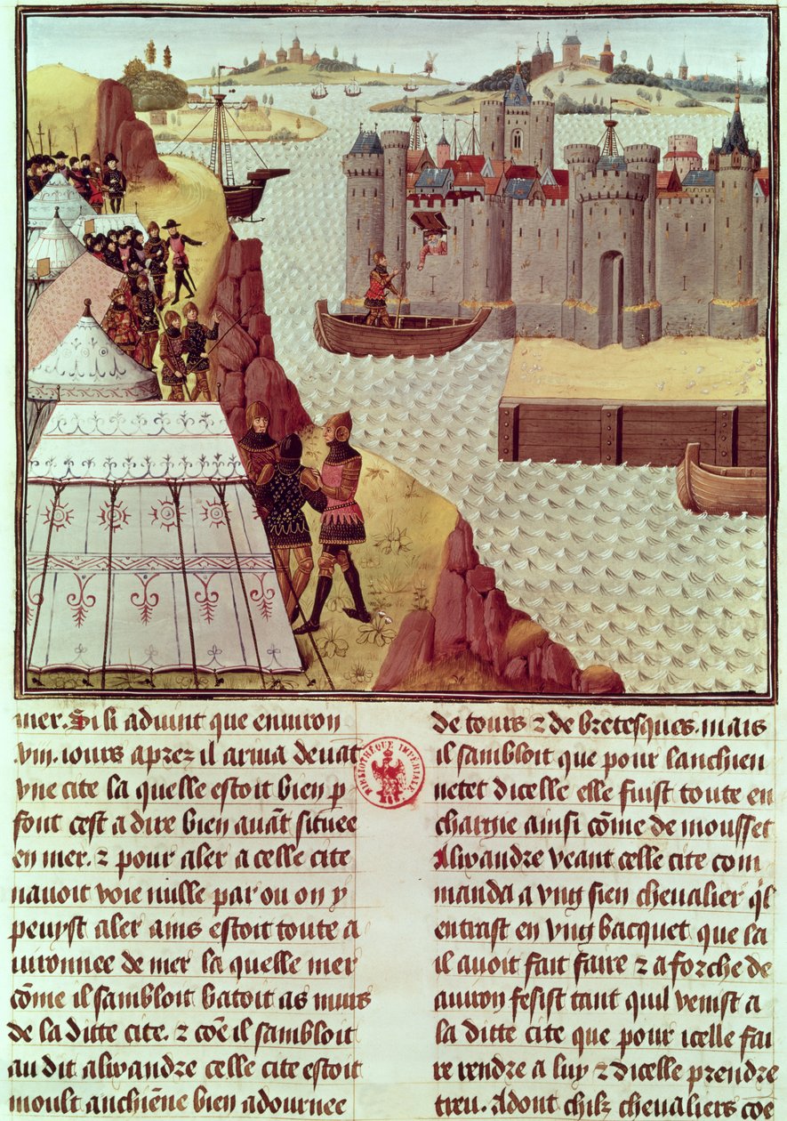Pani Fr 9342 Strona z Histoire du Grand Alexandre Jeana Vauquelina, c.1465 autorstwa French School
