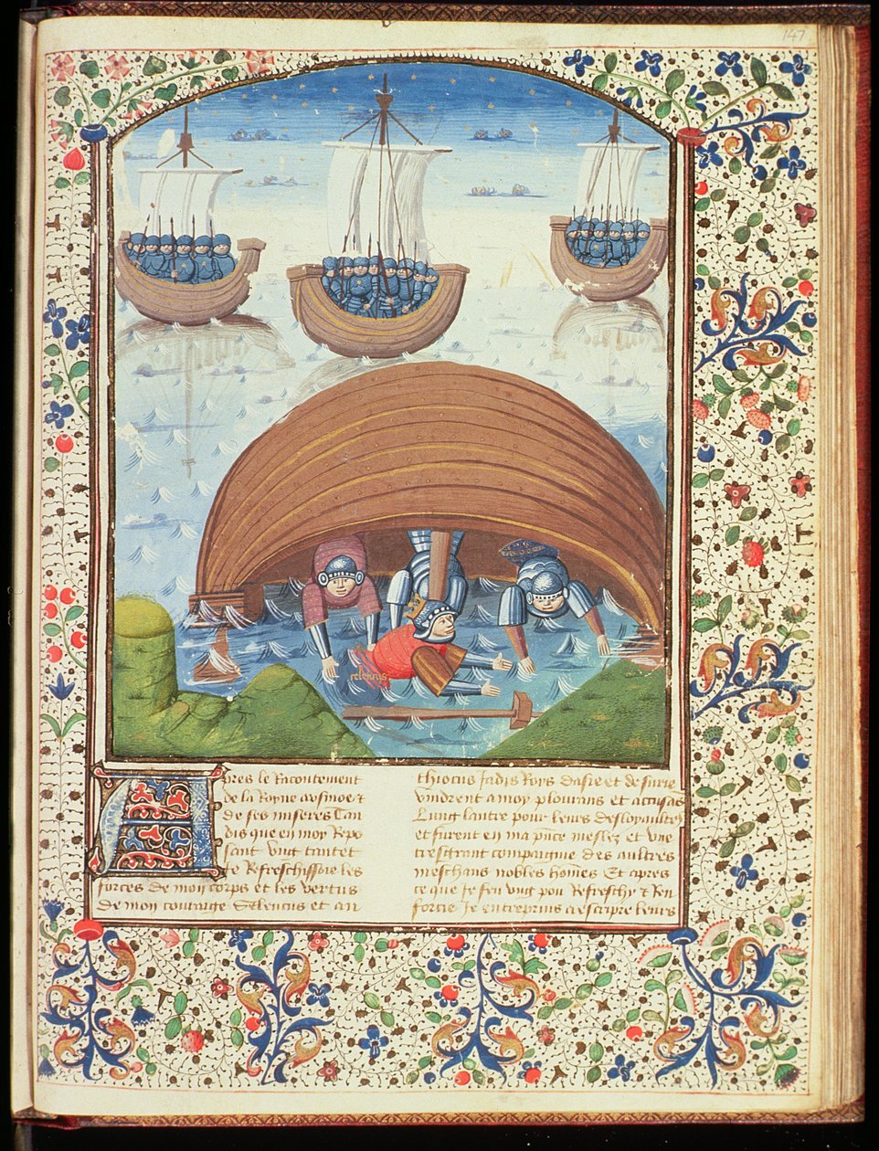 Pani Hunter 371 f.147r Los Seleukosa, z Upadku książąt, autorstwa Giovanniego Boccaccio (1313-75) 1467 autorstwa French School