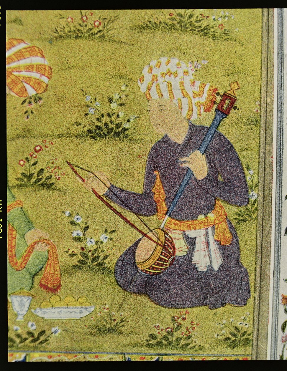 Muzyk, ilustracja do „The Arabian Nights” autorstwa French School