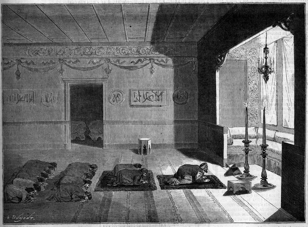 Ryt muzułmański – Ramadan – Turcja autorstwa French School