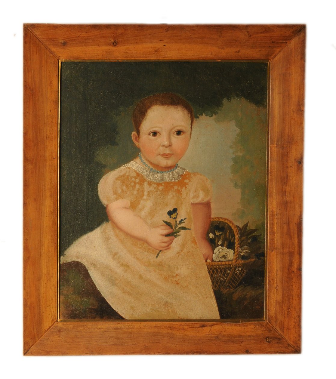 Naiwny portret chłopca autorstwa French School