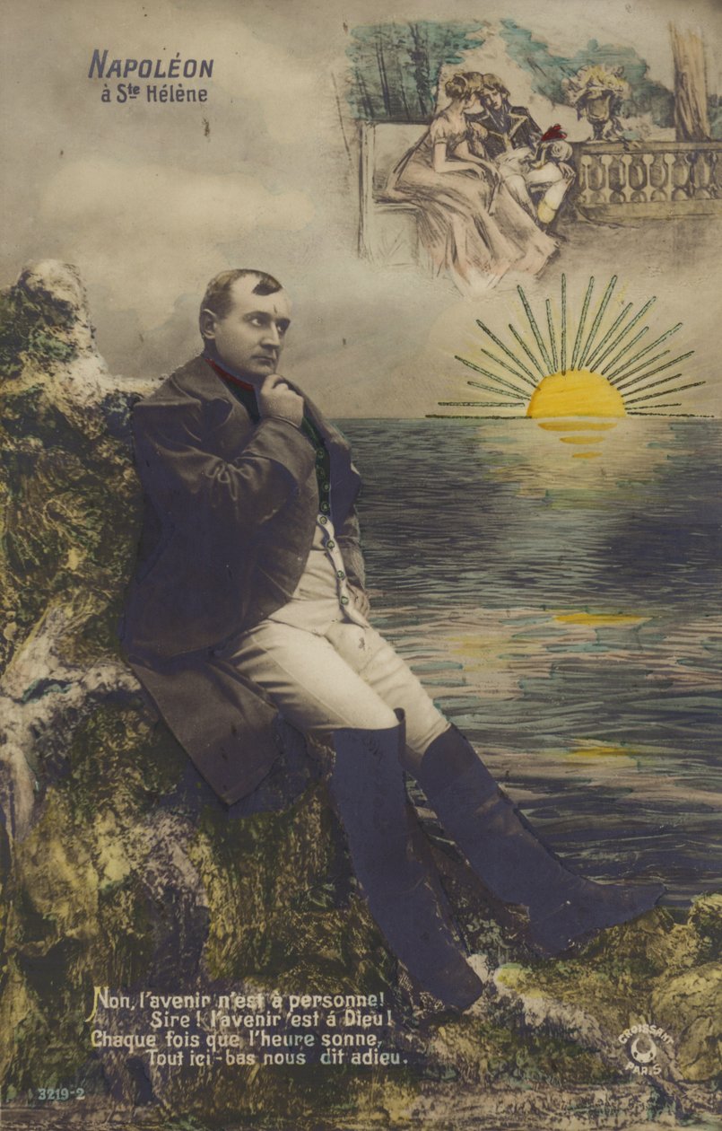 Napoleon Bonaparte (kolorowa litografia) autorstwa French School