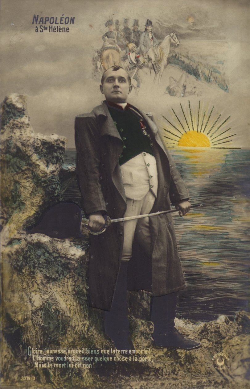 Napoleon Bonaparte (kolorowa litografia) autorstwa French School