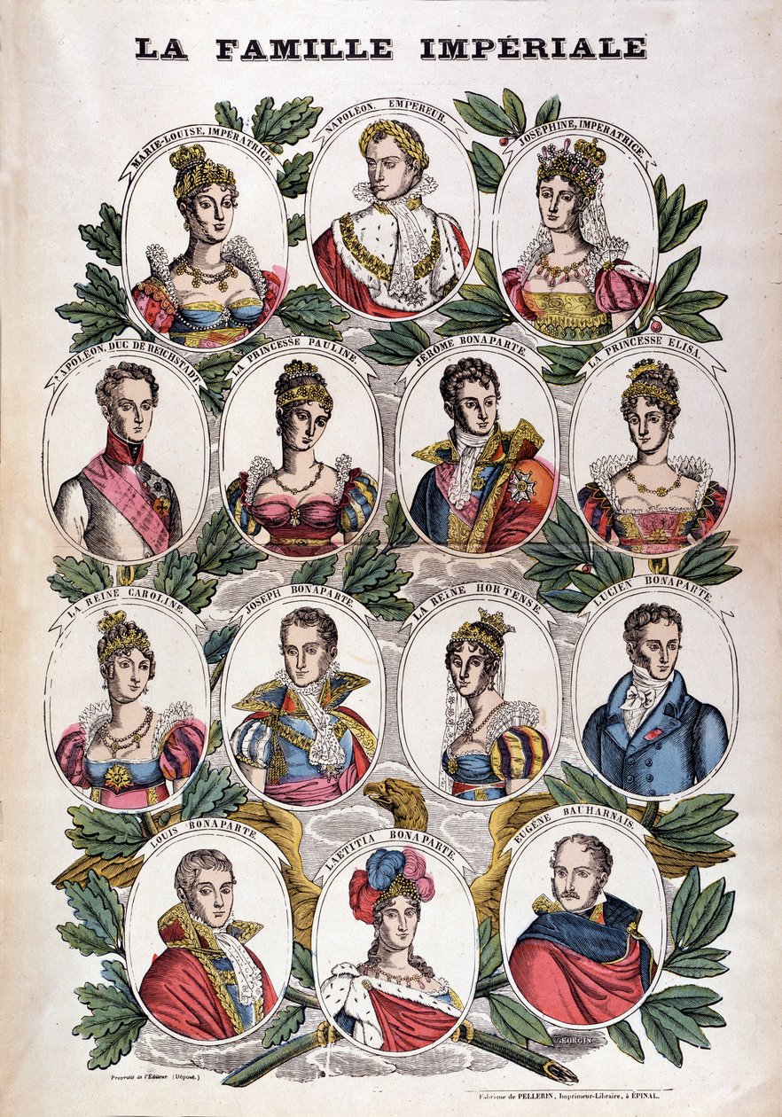 Napoleon Bonaparte i jego rodzina autorstwa French School