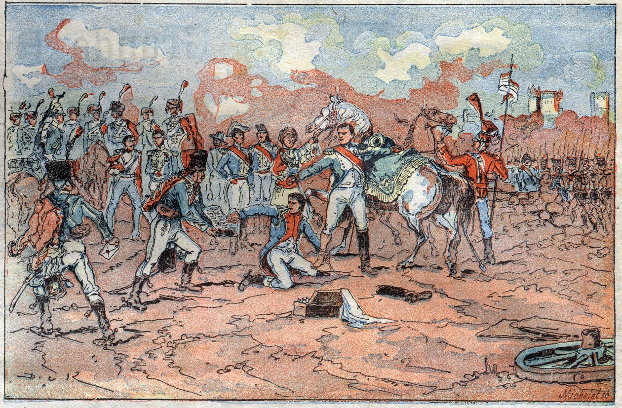 Napoleon I, rany przed Regensburgiem autorstwa French School