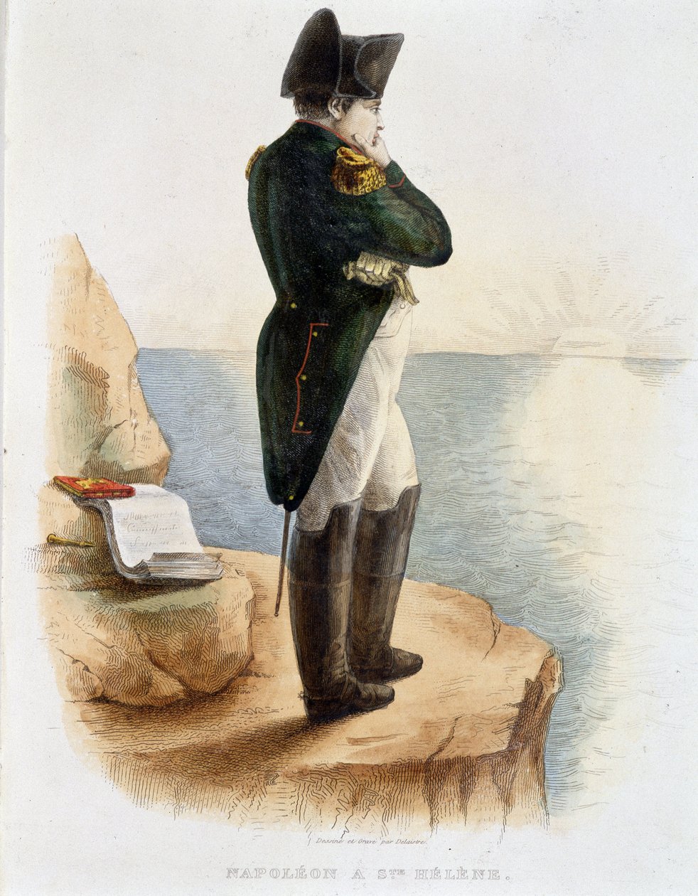 Napoleon a Sainte Helene - w „”francuskim Plutarch”” autorstwa French School