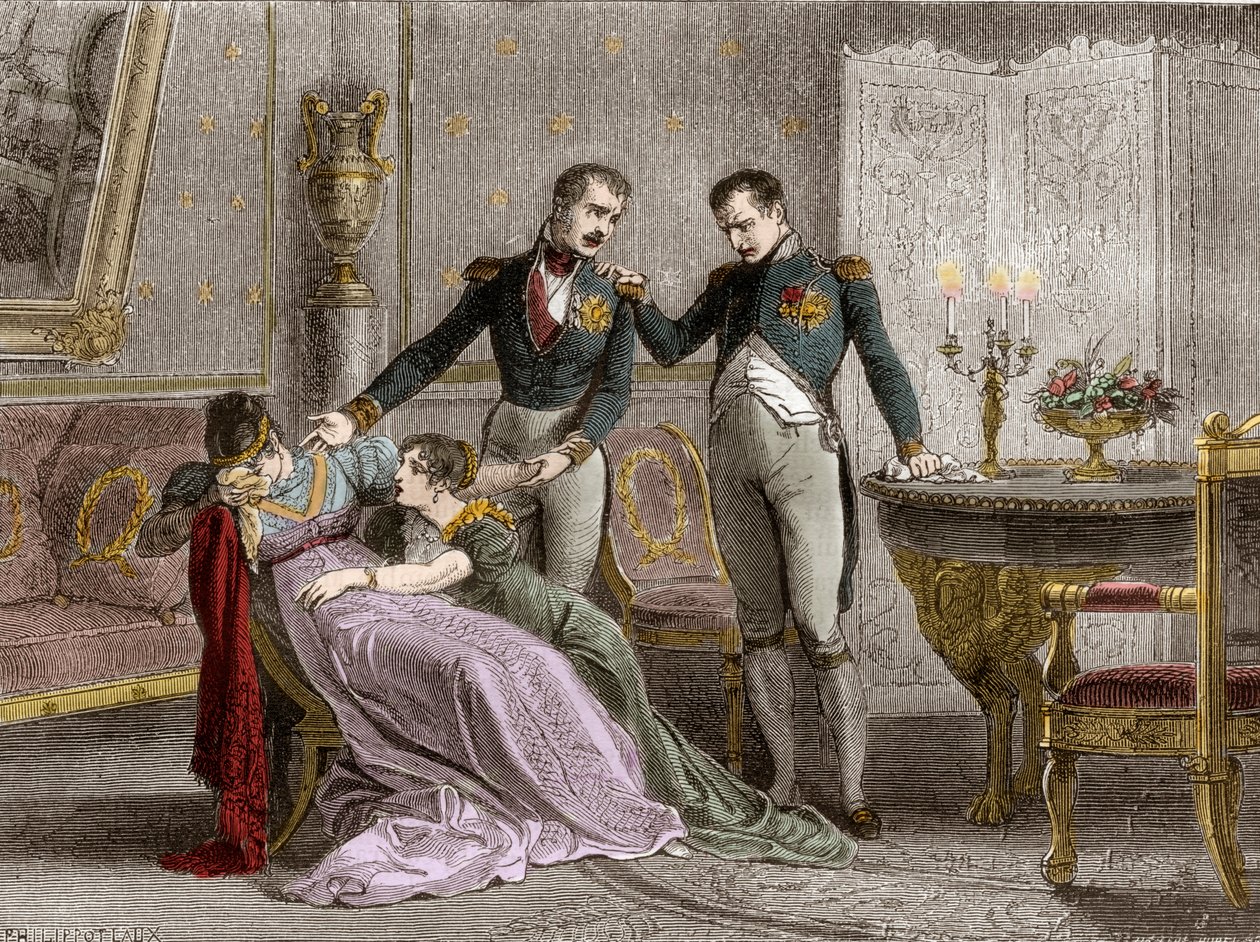 Napoleon ogłasza Józefinie planowany dzień podpisania dokumentów rozwodowych autorstwa French School