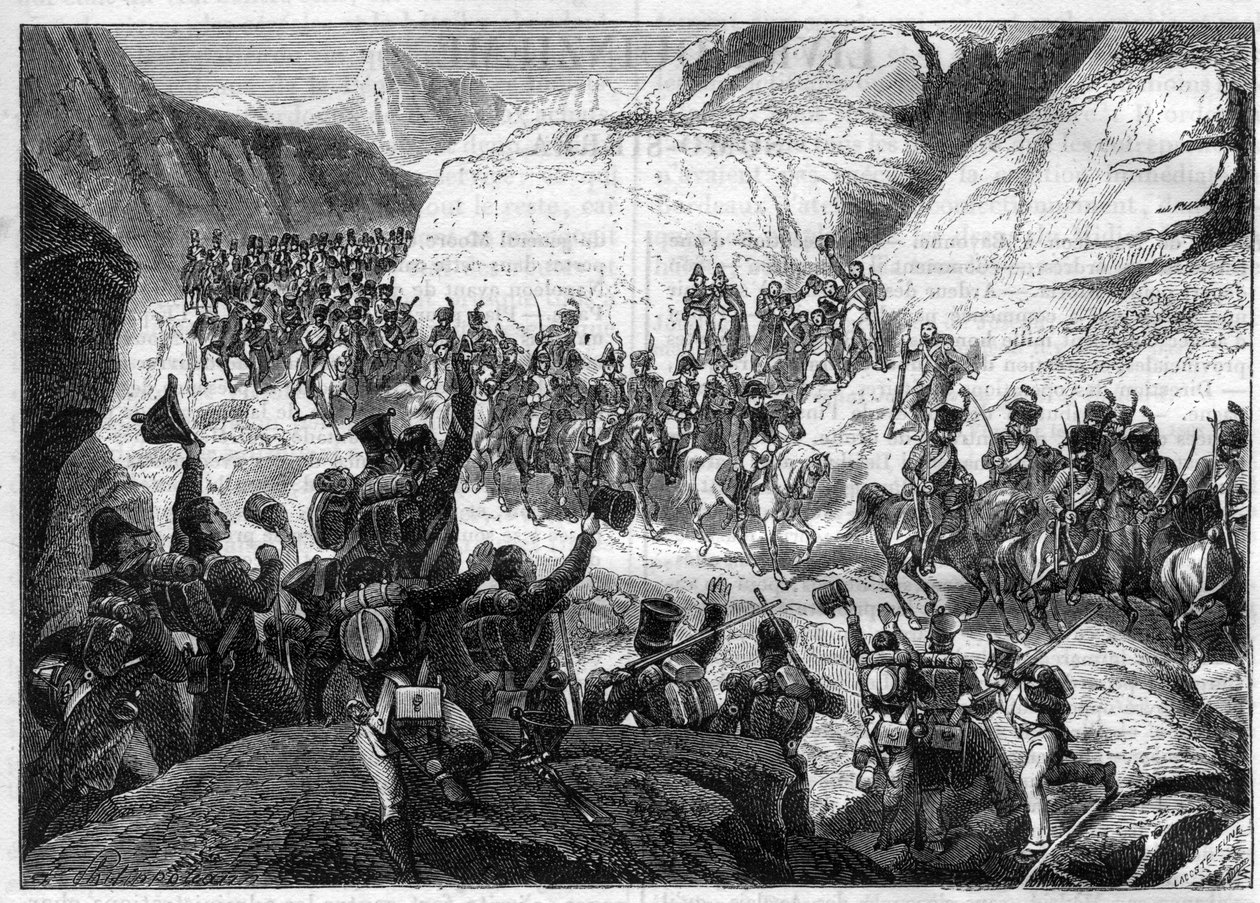 Wojny Napoleońskie / Początek Kampanii Hiszpańskiej, 5 listopada 1808 - Wkroczenie Napoleona do Hiszpanii na czele wojsk - w "Histoire de l