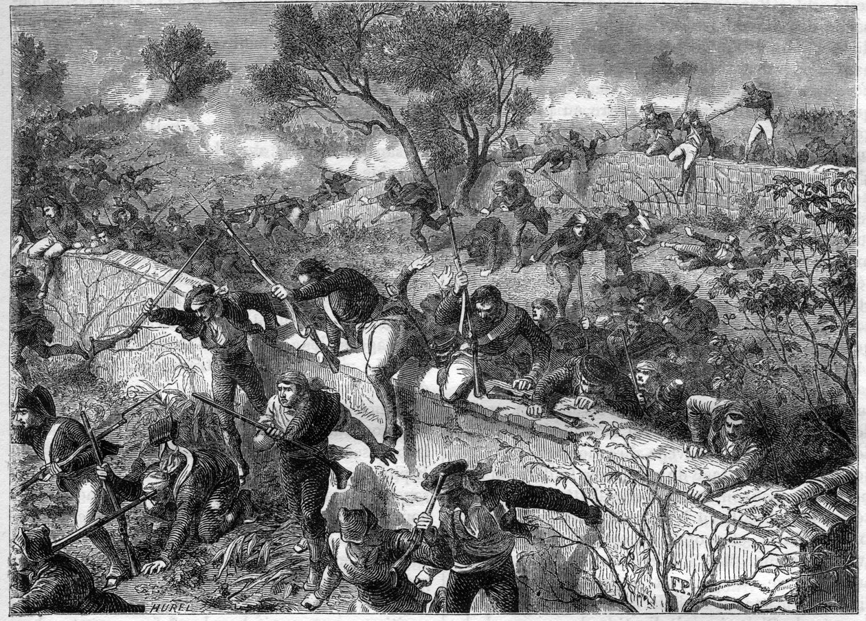 Wojny Napoleońskie - Kampania Hiszpańska 1808 - Bitwa pod Espinosa de los Monteros autorstwa French School