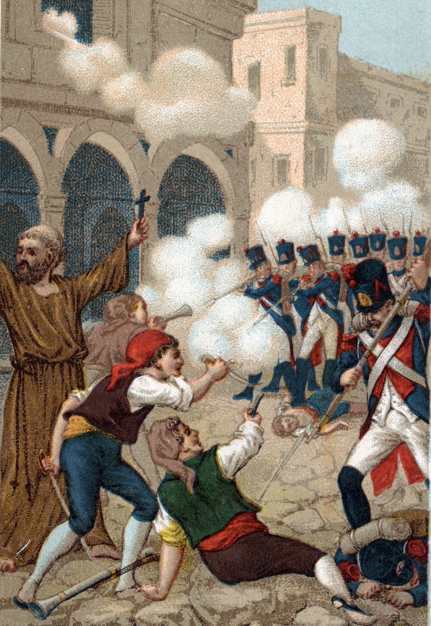 Wojny napoleońskie: Oblężenie Saragossy (15 czerwca - 14 sierpnia) autorstwa French School