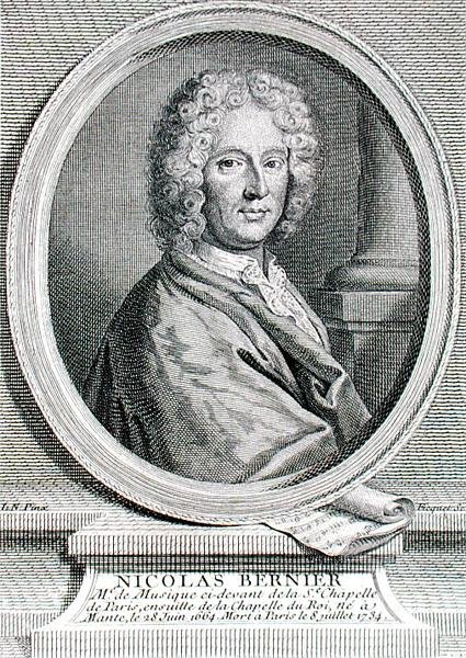 Nicolas Bernier (1665-1734) grawerowany przez Etienne Fiquet (1719-94) (grafika) autorstwa French School