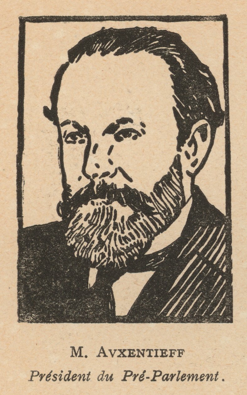 Nikołaj Awksentiew, polityk Rosyjskiej Partii Socjalistów-Rewolucjonistów (zdjęcie ilustracyjne) autorstwa French School