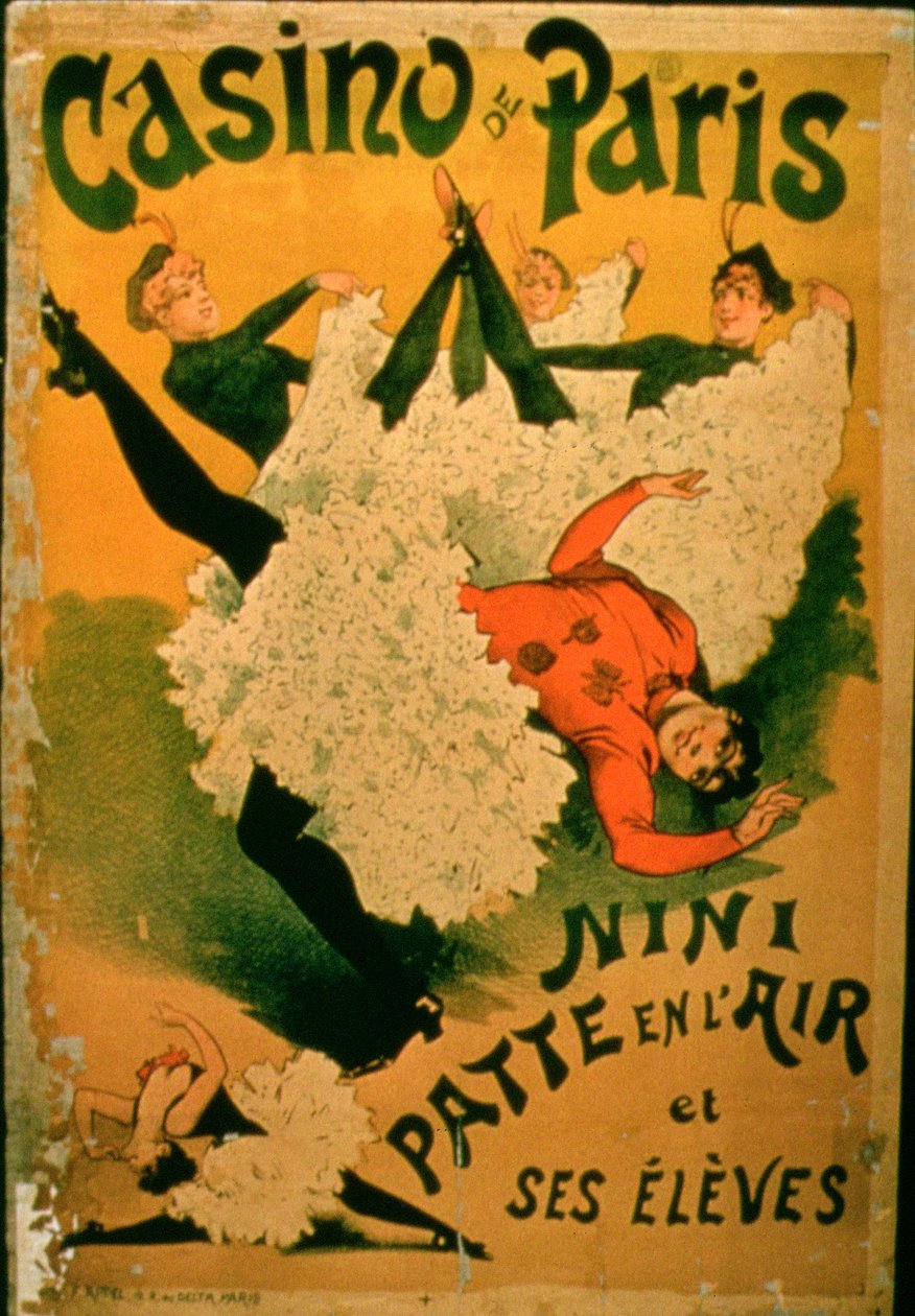 Nini Patte En LAir i jej uczniowie w Casino de Paris autorstwa French School