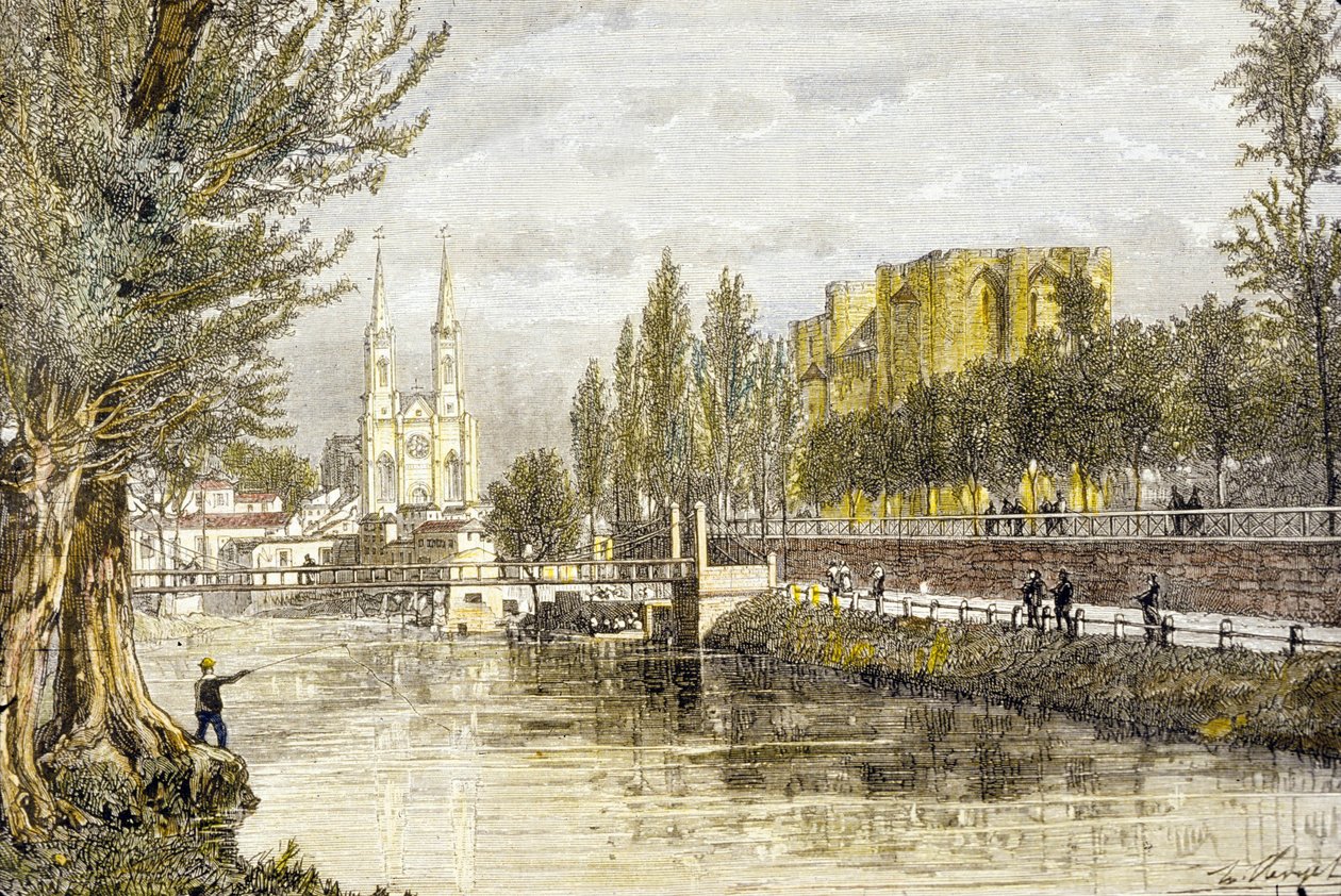 Niort, Francja (grawerowanie) autorstwa French School