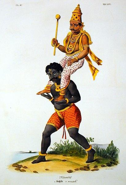 Nirriti, ryty przez C. de Motte (1785-1836) (kolor lito) autorstwa French School