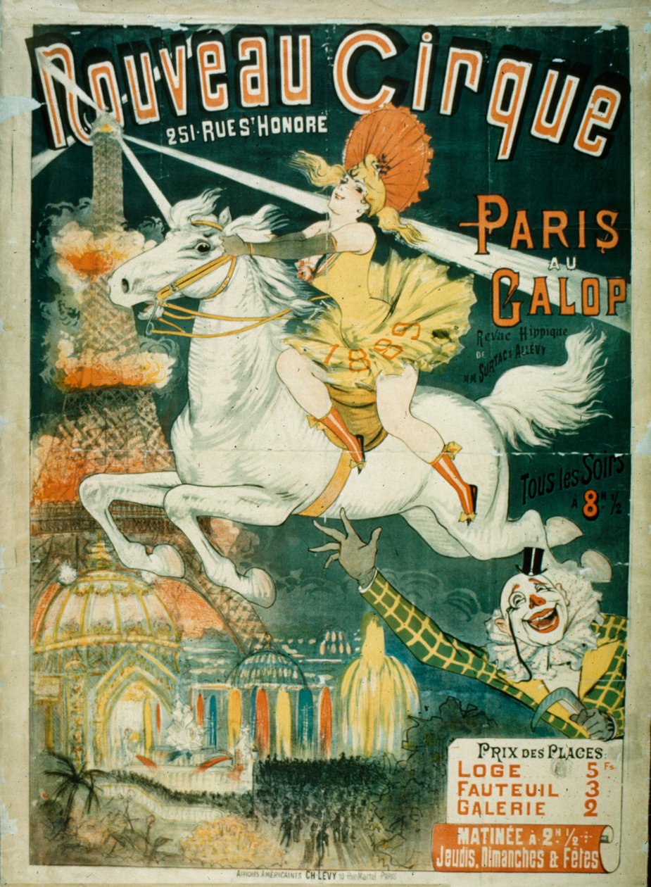 Nowy cyrk, 1889 autorstwa French School