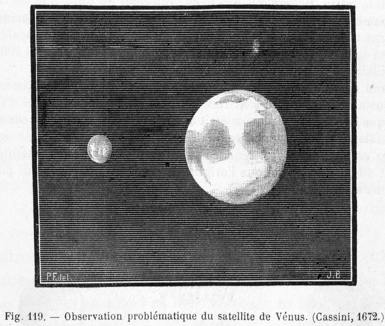 Problematyczna obserwacja satelity Wenus (Cassini autorstwa French School
