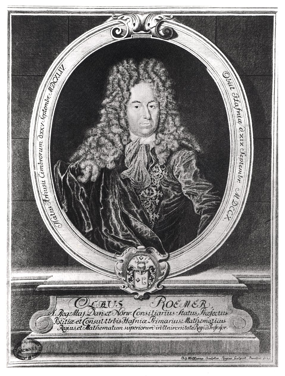 Olaus Romer (1644-1710) autorstwa French School