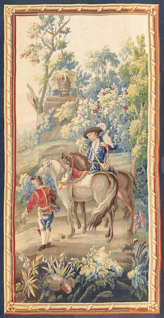 Jeden z pary gobelinów duszpasterskich Ludwika XVI, Aubusson, ok. 1775 autorstwa French School