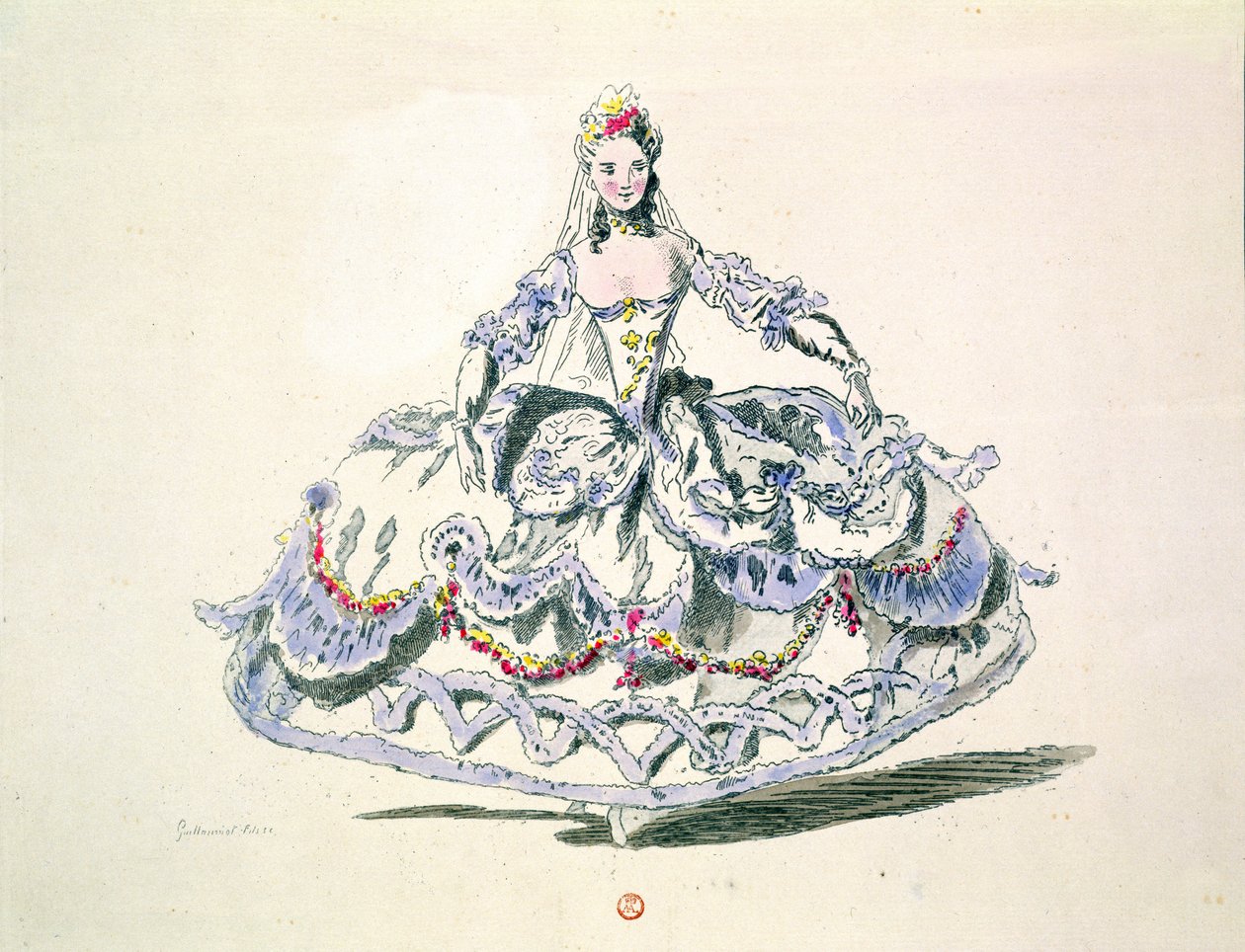 Kostium operowy z kolekcji Menus Plaisirs, faksymile A. Guillaumota Fils autorstwa French School