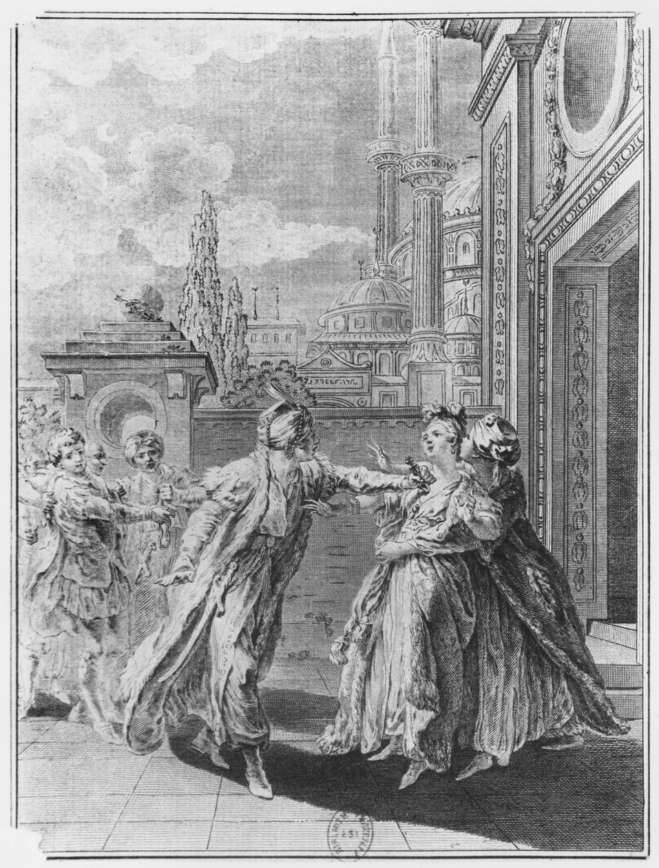 اوروسمان د زایر وژنه، د والټیر (1694-1778) پولی لخوا د زایر V قانون څخه بیلګه autorstwa French School
