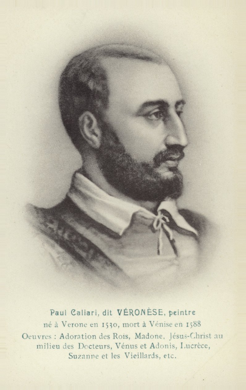 Paolo Veronese, włoski malarz (litografia) autorstwa French School