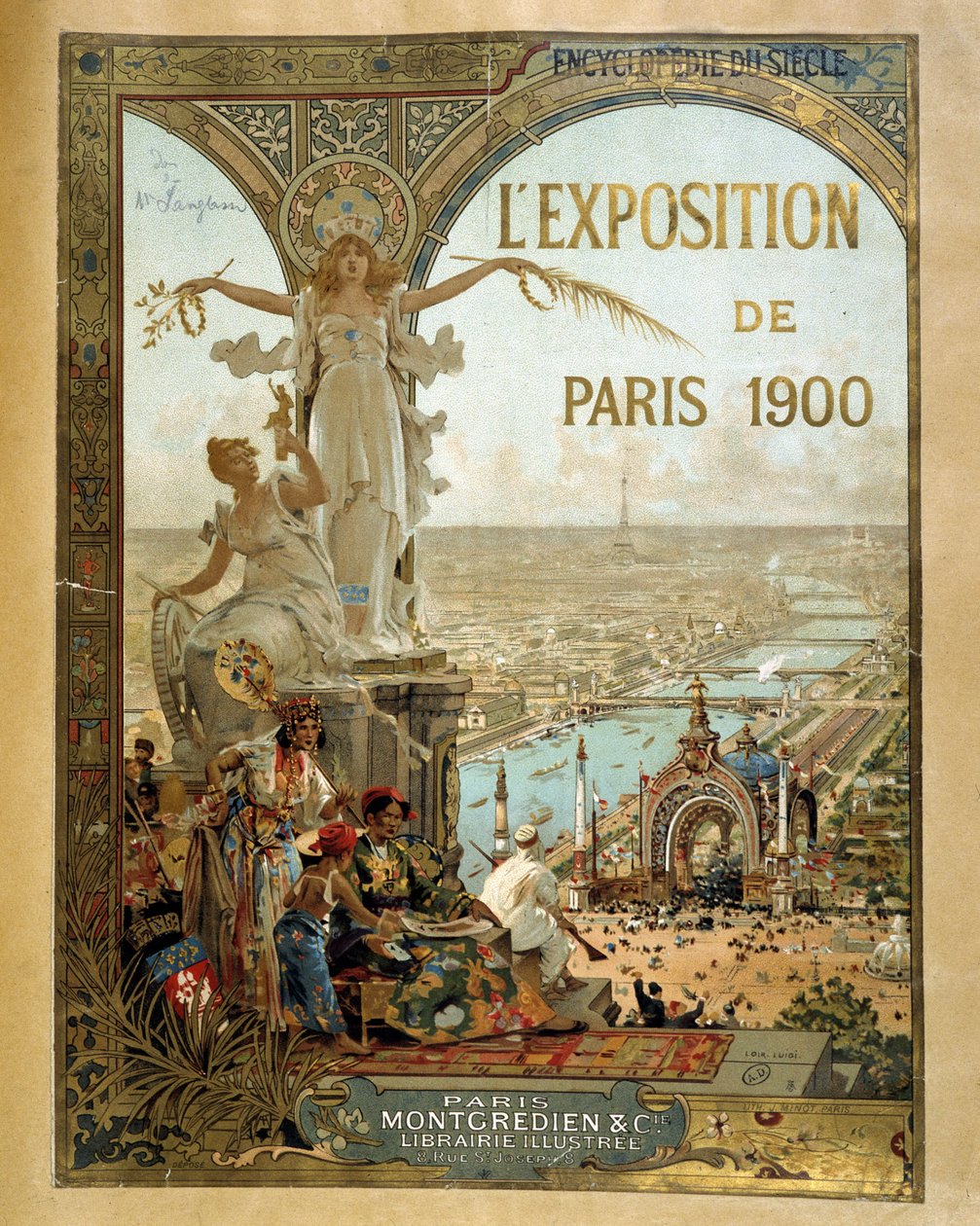 Wystawa Paryska 1900 - Plakat reklamowy autorstwa French School