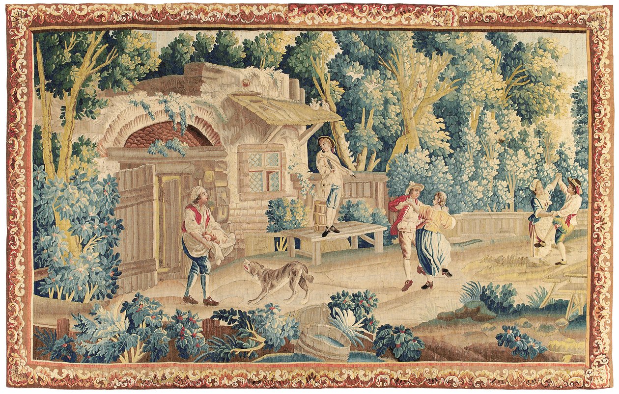 Gobelin duszpasterski, Aubusson, połowa XVIII w. autorstwa French School